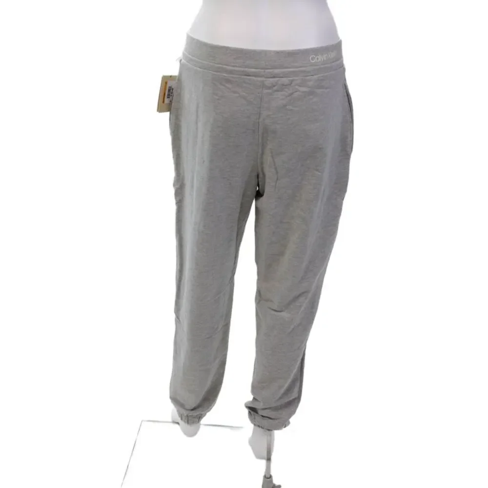 Calvin Klein Sleepwear Womens Pajama Sweat Pants Gray Cotton Size Small